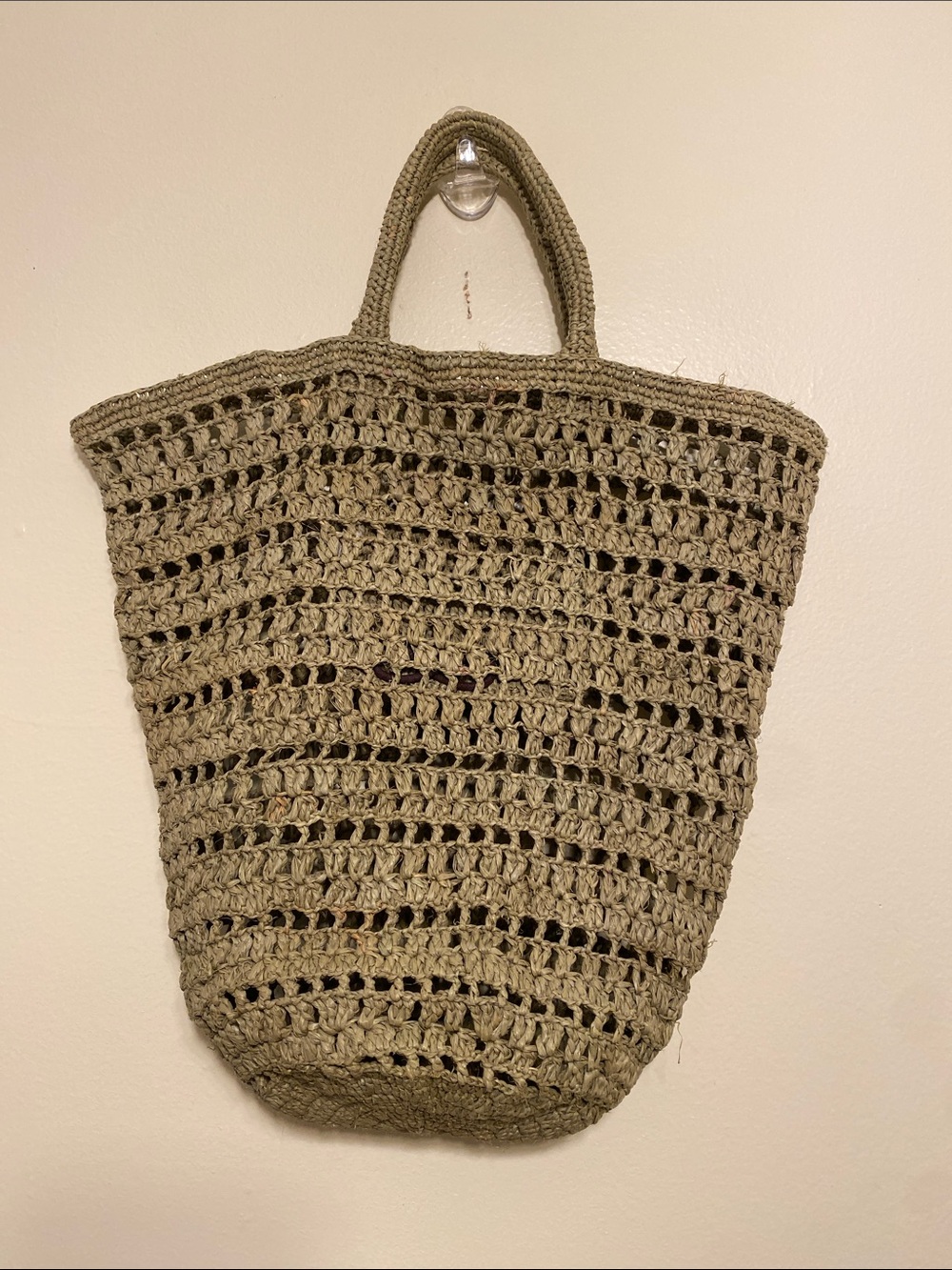SOPHIE DIGARD raffia green bag .